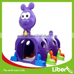 Indoor Outdoor Preschool Kids Happy Caterpillar Shaped Crawl and Climbing Structure thumbnail-1