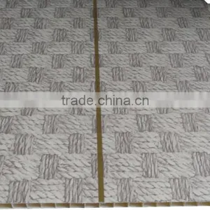 10'' Width New Style Trinidad Pvc Ceiling Panel & Wall Panel With Sivler Strip,middle Groove G130 thumbnail-5