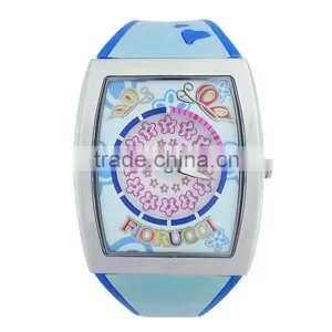 Multi Color Kids Silicone Rubber Band Watch OEM Children's Quartz Watch thumbnail-2