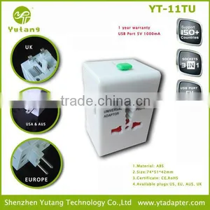Multi-Nation Travel Adapter With USB Charger thumbnail-1