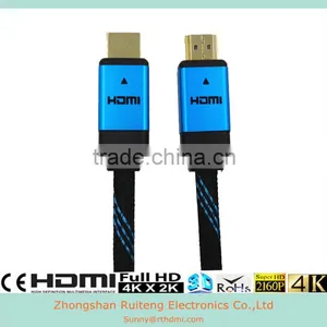 Blue V2.0 Hdmi Cable With Ethernet and Gold Connector Support 3D and 4k thumbnail-2