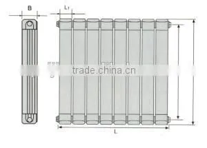 Comfortable Appearance for 75*75 Steel-Aluminum Compound Pole Wing Pioneer Radiator thumbnail-2