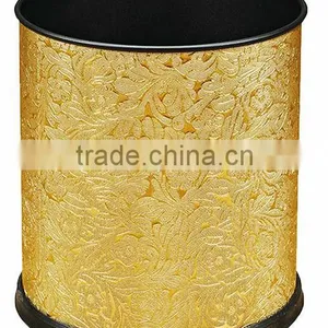 Hotel Guest Room Leather Cover Dustbin thumbnail-1