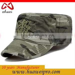 International Wholesale Plain Cheap Army Cap Olive Military Cap Washed thumbnail-2