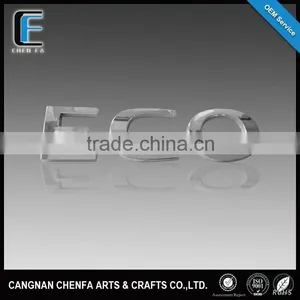 Custom 3D Adhesive Plastic Chrome Letter Emblem Car Letter Stickers thumbnail-1