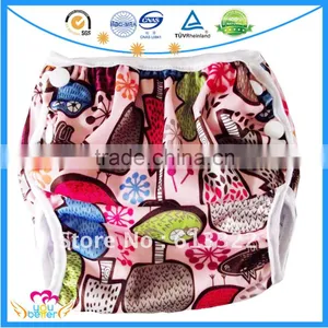Beautiful Baby Swim Diapers Pul Swim Diaper Pants Reusable Swim Nappies thumbnail-4