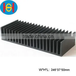 Black Anodized Extrusion Aluminum Led Heat Sink thumbnail-1