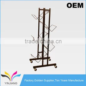 Shop Supply Metal Flooring 5-Case Wine Tower Storage Shelf for Selling thumbnail-2