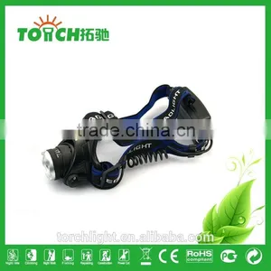 Super Bright Headlight Rechargeable 2000 Lumens XM-L T6 LED Headlamp Zoomable Adjustable Focus Head Light Lamp thumbnail-1