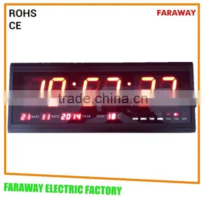 3" Red,green,blue Digital Led Wall Clock thumbnail-1