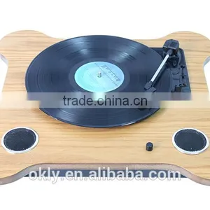 2016 Modern Belt Driven Turntable Wooden Record Player Retro Gramophone With USB Recording thumbnail-1