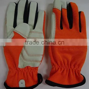 2015 NEw Design Gardening Gloves, Pig Leather Safety Glove, Working Gloves, Protection Equipment, Lady Size thumbnail-1