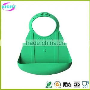 FDA Approved Cute Silicone Waterproof Baby Bib thumbnail-1