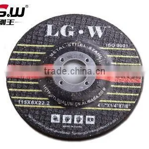 H550 115mm Black Resin Deoressed Center Grinding Wheel for Inox/metal From China Factory thumbnail-1