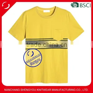 2015 China Manufacturer Wholesale Custom Printing Men t Shirt With Pocket thumbnail-1