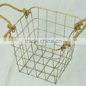 Vintage Style Wire Storage Basket thumbnail-1