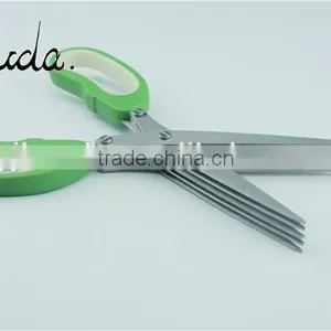 5 Blade Stainless Steel Multifunction Herb Scissor/ Kitchen Scissors BD-S1619 thumbnail-2