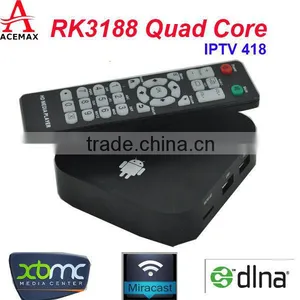 Acemax IPTV418 Quad Core Android tv Box Quad Core RK3188 XBMC Frodo 12.0 Support and Preintalled thumbnail-1