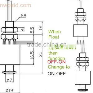 10W/100V Magnetic Plastic Float Water Level Sensor thumbnail-2