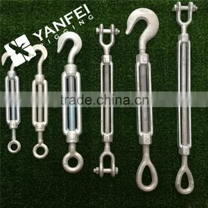 HOT Sale US Type Wire Rope Turnbuckle With Eye and Hook thumbnail-1
