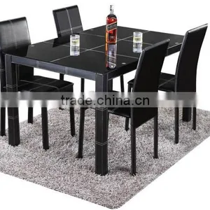 Glass Dining Table and Marble Dining Table Set HD115 thumbnail-3