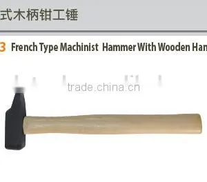French Type Machinist Hammer With Wooden Handle thumbnail-1