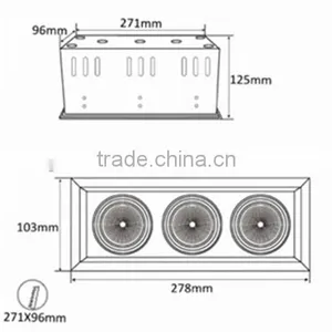 CITIZEN COB Led Grille Downlights thumbnail-5