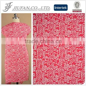 Jiufan Textile Plain Woven Printed Georgette Fabric 100% Polyester Soft Touch Fabric thumbnail-1