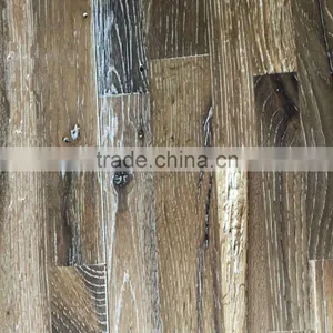 3-Strip Smoked White Oil Oak Solid Hardwood Flooring thumbnail-2