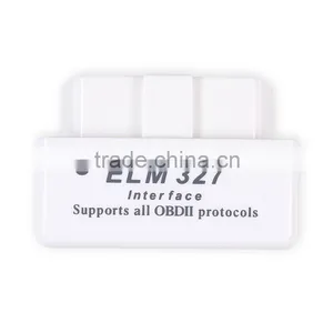 Super Mini ELM327 Bluetooth OBD2 Adapter Auto Scanner ObdII Bluetooth ELM 327 V1.5 Support All OBDii Protocols (White) thumbnail-3