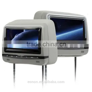 EONON L0288 7" HD Car Headrest Monitor With Built in DVD (Gray Color) thumbnail-1