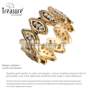 Gold Plated Jewelry Diamond Fashion Gold Ring Unisex Jewelry 2015 thumbnail-5