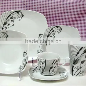 PASS TEST Brand Names of Dinner Sets, Germany Dinner Set Porcelain, Square Dinner Set thumbnail-1