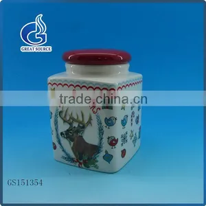 Square Ceramic Kitchen Storage Canisters thumbnail-1