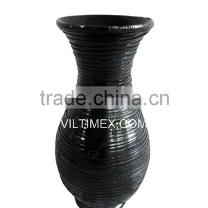 Large Size Recycle Rubber Vase With Bamboo Inside thumbnail-1