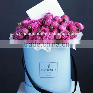 Shenzhen Factory Custom High Quality Round Flower Packaging Cardboard Box thumbnail-3