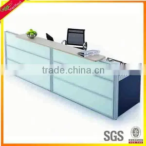 Chipboard Cheap Reception Furniture Modern Reception Table thumbnail-1