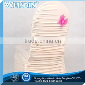 Waterproof Spandex Chair Cover for Wedding Wholesale Lycra Black Chair Cover With Arch in the Bottom thumbnail-5