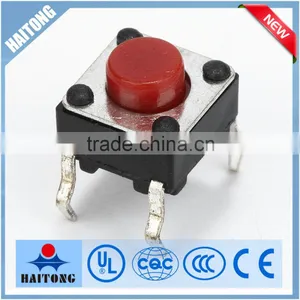 6x6x5 Red Head 4 Pin Tact Switch With the Best Quality thumbnail-1