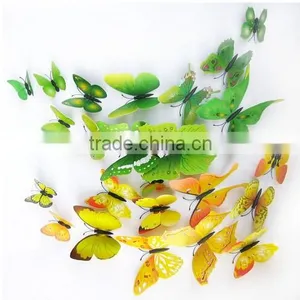 New 3D DIY 12PCS Multi-Color Butterfly Wall Sticker Home Wedding Room Art Decor thumbnail-5