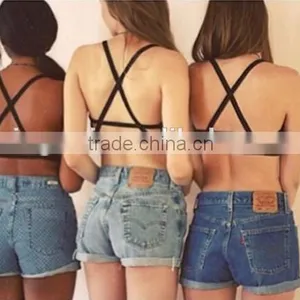 Hot Sale Crisscross Bralette&Rio Ruffle Scoop Ladies Sexy Bikinis thumbnail-3