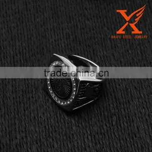 In Stock Stainless Steel Silver Personalized Excellent Quality Shriners Masonic Rings thumbnail-3