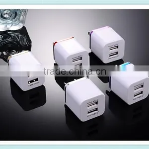 5V 2.1a USA Plug AC Travel Dual USB Wall Charger For IPhone Quality Choice thumbnail-2