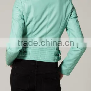 Short Ladies Leather Jackets thumbnail-2