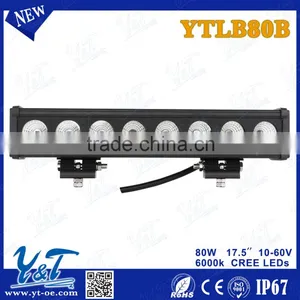 Energy Saving Single Row Straight 80W Orange Light Bar Dot Approved Led Light Bar for Jeep thumbnail-5