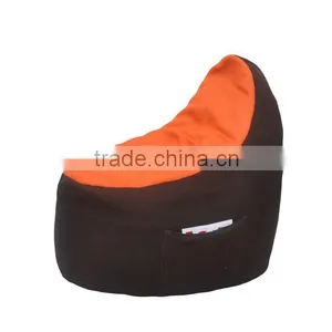 Fabric Bean Bag Chair With Pocket on Side thumbnail-1