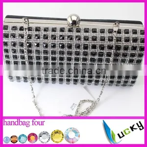 Top Quality Crystal Bags 100% Handmade Pearl Beaded Luxurious Party Bags Various Ladies Evening Handbag thumbnail-4