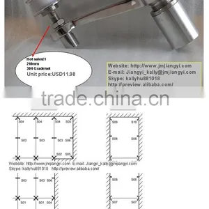 Grade 201 High Quality Casting Stainless Steel Building Spider Hardware thumbnail-1