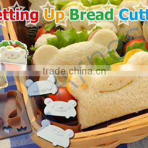 Bread Cutters Tool Stamp Bento Lunch Box Sandwich Package Mold Toaster Kitchenware Bread Slicer Getting up Bread Cutter thumbnail-1