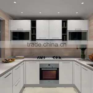 Eco-friendly Lacquer Modular Kitchen Designs thumbnail-3